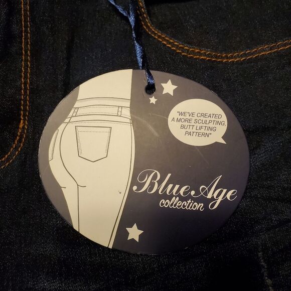 Blue Age Butt Lifting Dark Denim Jeans Size 9 - Picture 4 of 13